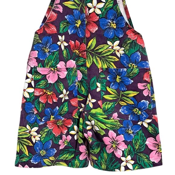 Vintage 90s Gidget Gitano Romper Womens XS USA Made Floral Denim - Picture 9 of 11